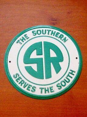 Vintage Southern Railway Badge 3" The Southern Serves The South US Train History